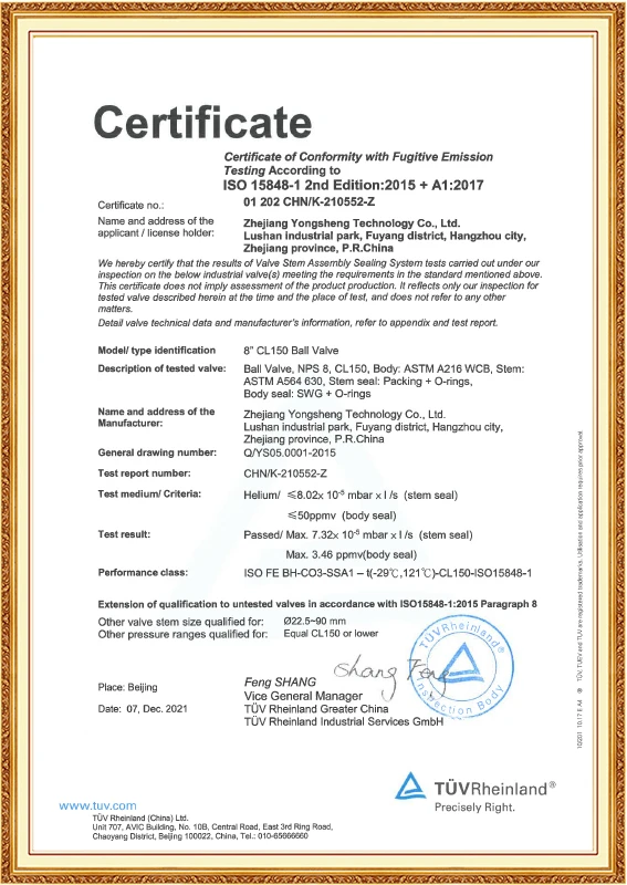 ISO15848 (Van bi)
